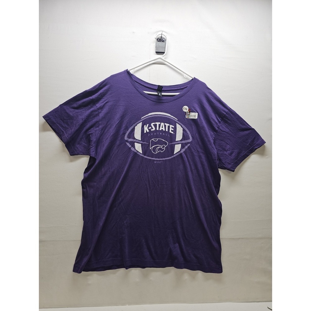 K-State Football Shirt 2XL Purple Alternative Apparel Kansas State Wildcats NCAA